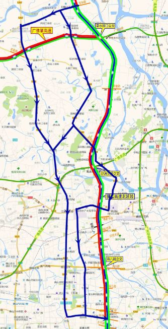 4,桂和路→南海大道→佛平路→桂澜路→桂平路3,里和路→里水大道