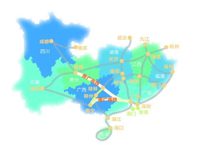 粤桂黔高铁经济合作书写南中国高铁经济带建设新篇章