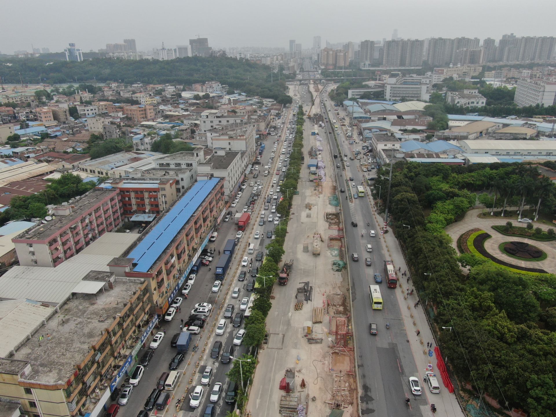 顺德区大良飞鹅墓园周边路段(德胜西路,南国路,大门大道,北滘