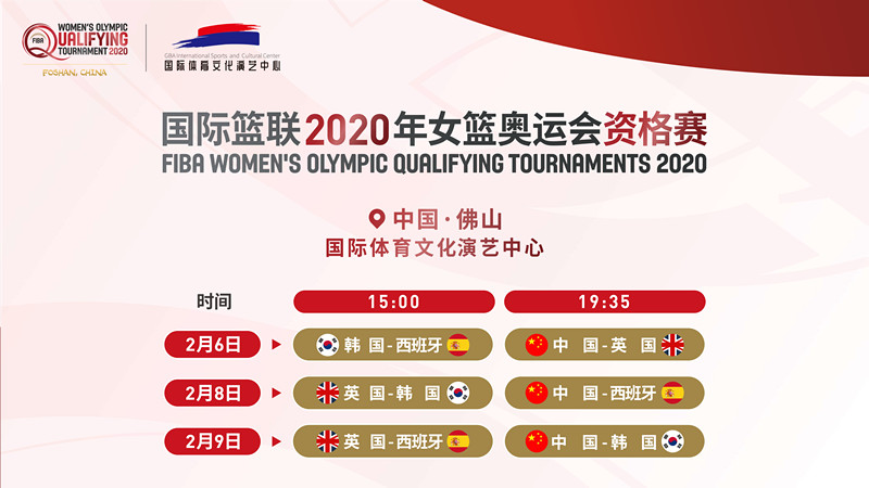 国际篮联2020年女篮奥运会资格赛佛山举行