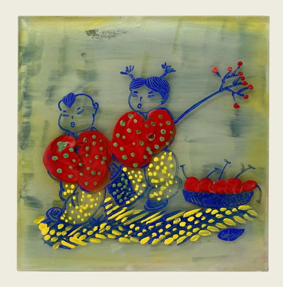 流光溢彩佛山首届琉璃画交流展开幕