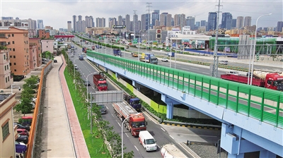 南海區(qū)廣佛新干線佛山一環(huán)隧道工程輔道完工通車