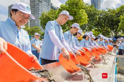 近200萬尾魚苗放流德勝河 