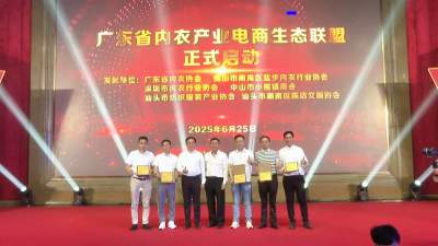 广东省内衣产业电商生态联盟在南海成立