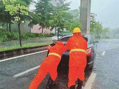 台风“杨柳”为佛山带来强降雨